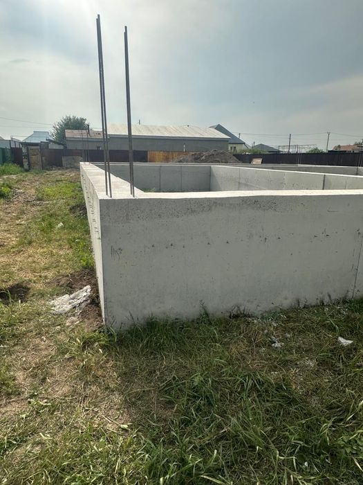 Заливка фундаментов