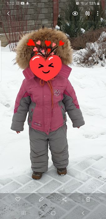 Детский зимний комбинезон