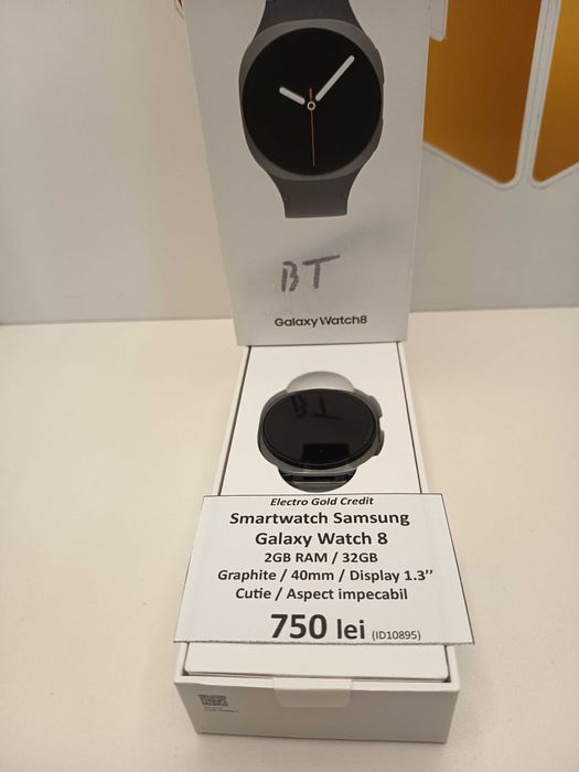 Samsung Galaxy Watch 8 Graphite/40mm/Bluetooth/WiFi/GPS/Stare impecabila! ID10895