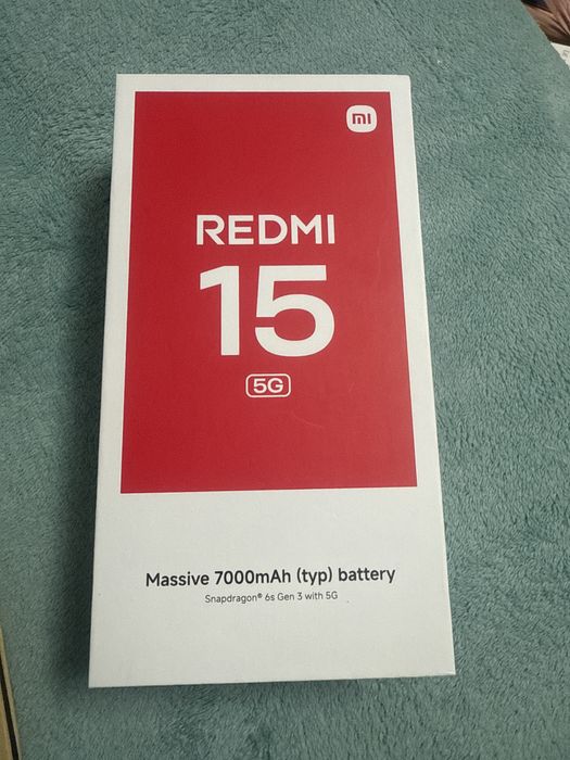 Redmi 15 nou sigilat 256 gb cu folie protectie si husa