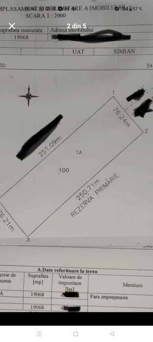 Vand teren extravilan in comuna Șimian