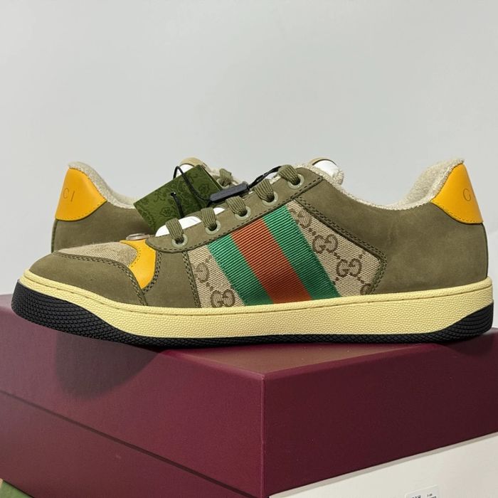 GG Screener Sneaker - Olive Green