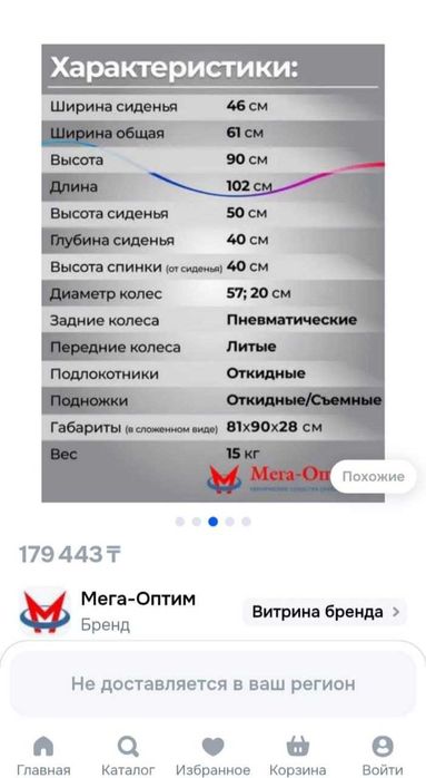 Коляска инвалидная
