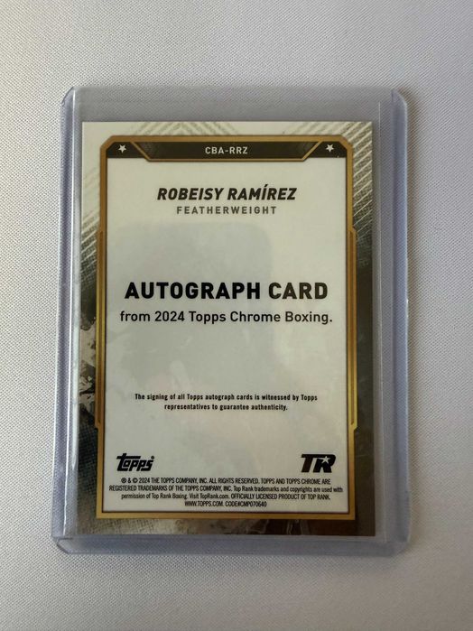 2024 Topps Chrome Boxing Robeisy Ramirez Auto CBA-RRZ