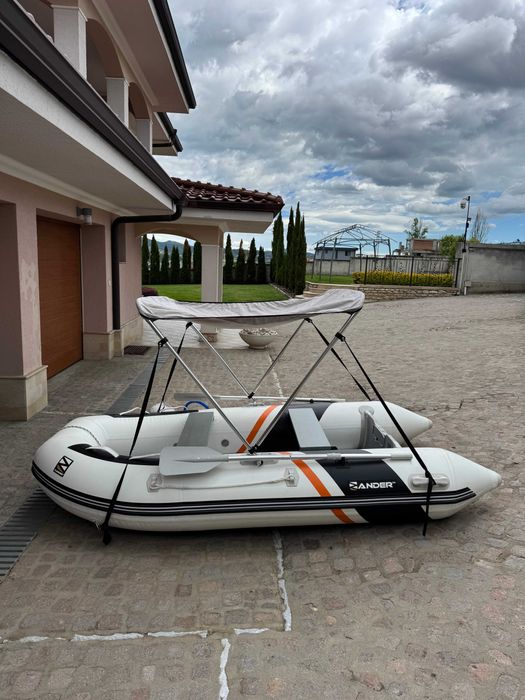 Надуваема лодка Zander MB-300 с алуминиев под и сенник