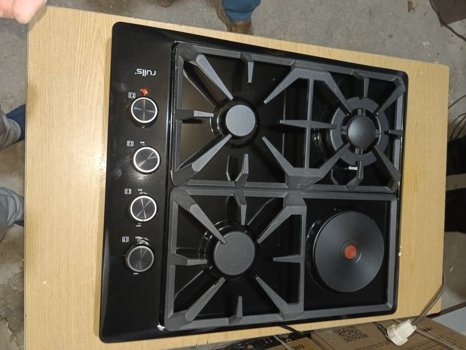 Газ панел янги 60 см 3 та газ 1 та ток