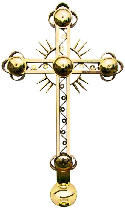 Tabla de inox aurit pentru acoperit biserici și Cruci pentru cupole