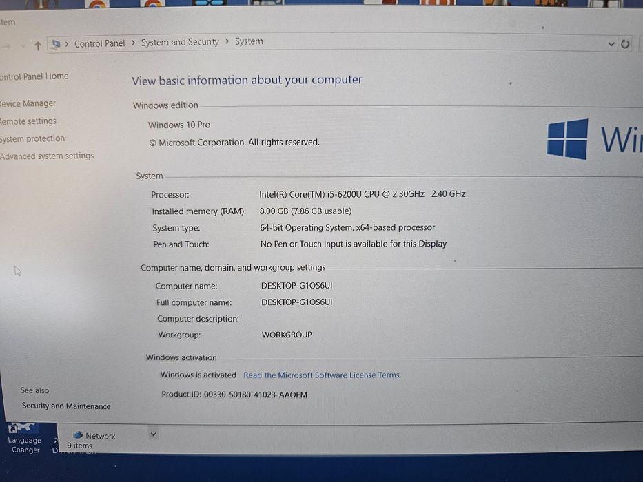 Лаптоп  DELL 7280с инсталиран софтуер  за диагностика
