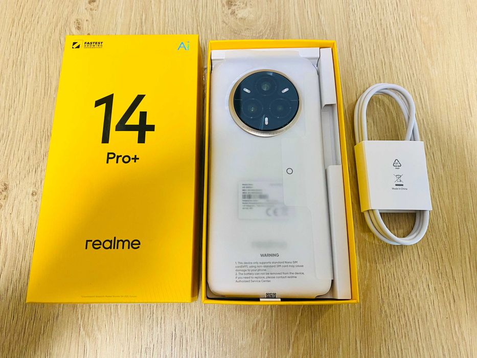 НОВ !!! Realme 14 Pro+ 5G, Dual SIM, 512GB, 12GB RAM, Pearl White