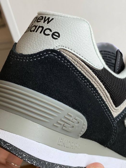 New Balance 574 Black Grey Оригинал