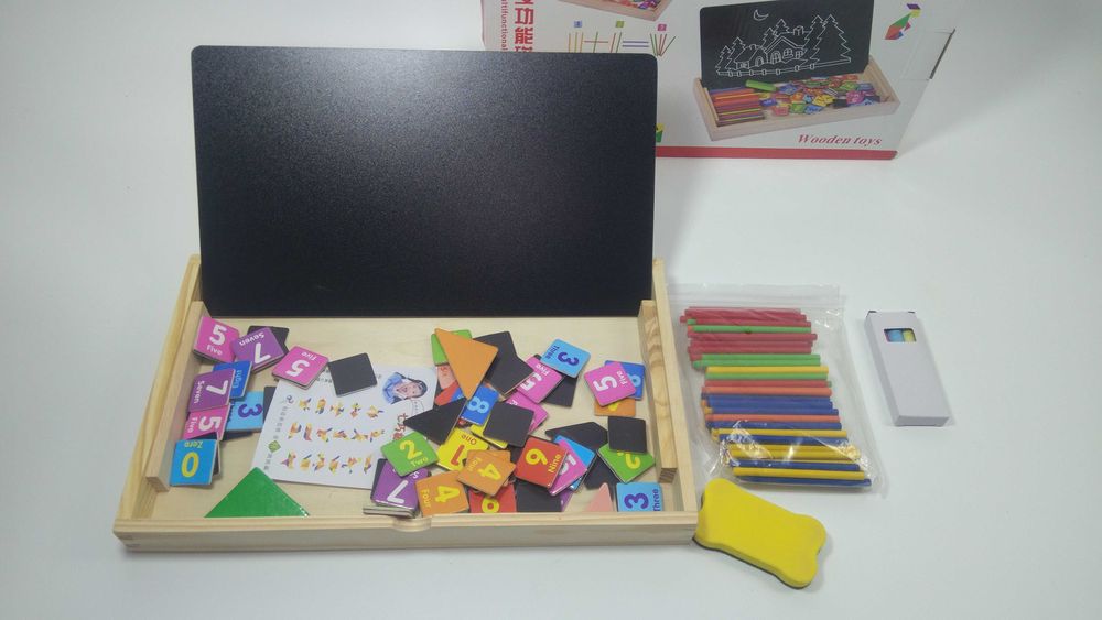 ХИТ! мулти комплект 2в1 с магнитна двустранна дъска и числа