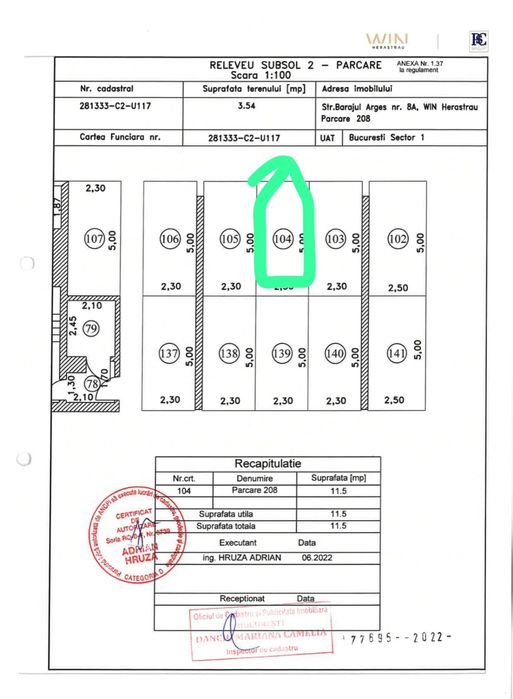 De vanzare 2 locuri parcare WIN Herastrau -2