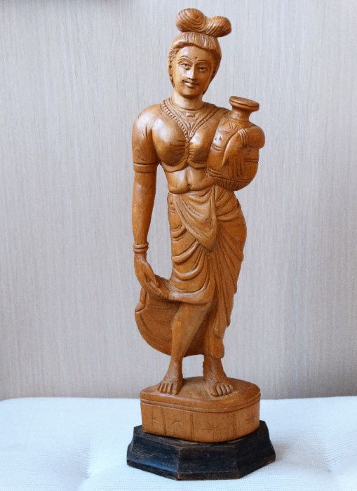 FEMEIE CU ULCIOR Statueta Handmade India Sculptura Figurina Bibelou