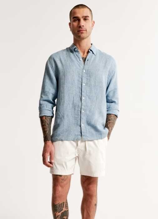 Риза 100% лен Abercrombie & Fitch размер XL - взимана за 75 евро, нова