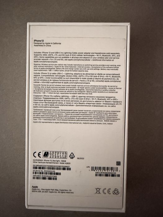 Iphone 13 128 GB Starlight