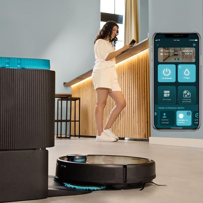 Роботизирана прахосмукачса Conga 11090 Spin Revolution Home&Wash Laser