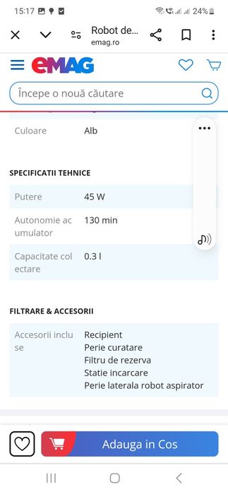 Robot asirator Xiaomi S12