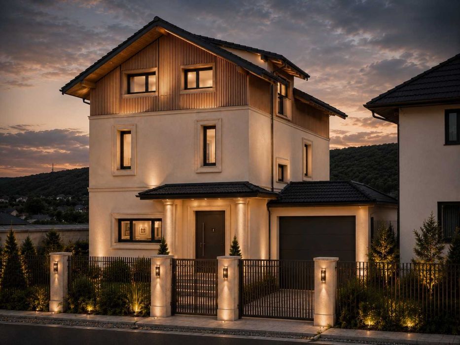 CASA Individuala Superba 320 mp-Mansardă SPA-Demisol Crama-7-9 km de centrul CJ--POSIBILITATE DE PERSONALIZARE
