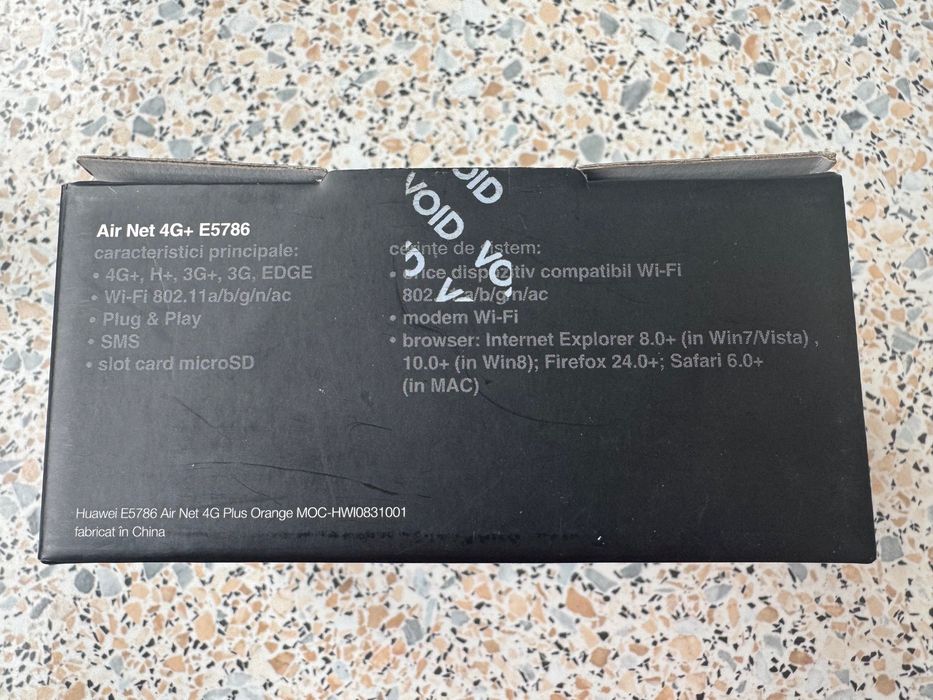 Router Huawei E5786s-32a Mobile Wifi Air Net SIM 4G+, cutie, impecabil