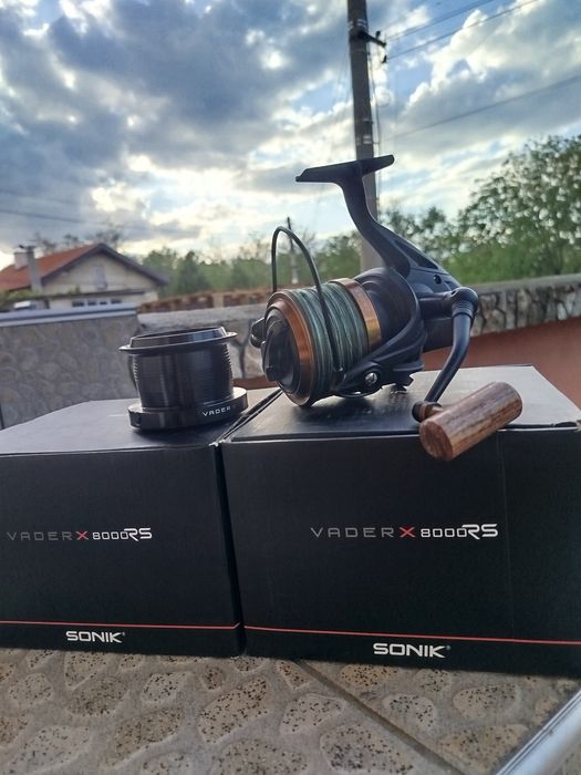 Sonik VADERX RS CORK 12ft 3.5lb и макари за тях Sonik VADEX 8000RS
Sonik VaderX 8000 RS
Sonik VaderX 8000 RS
Sonik VaderX 8000 RS