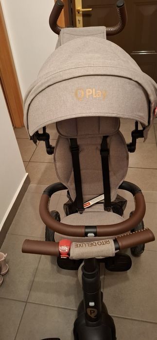 Tricicleta Qplay Rito Deluxe gri, pliabila