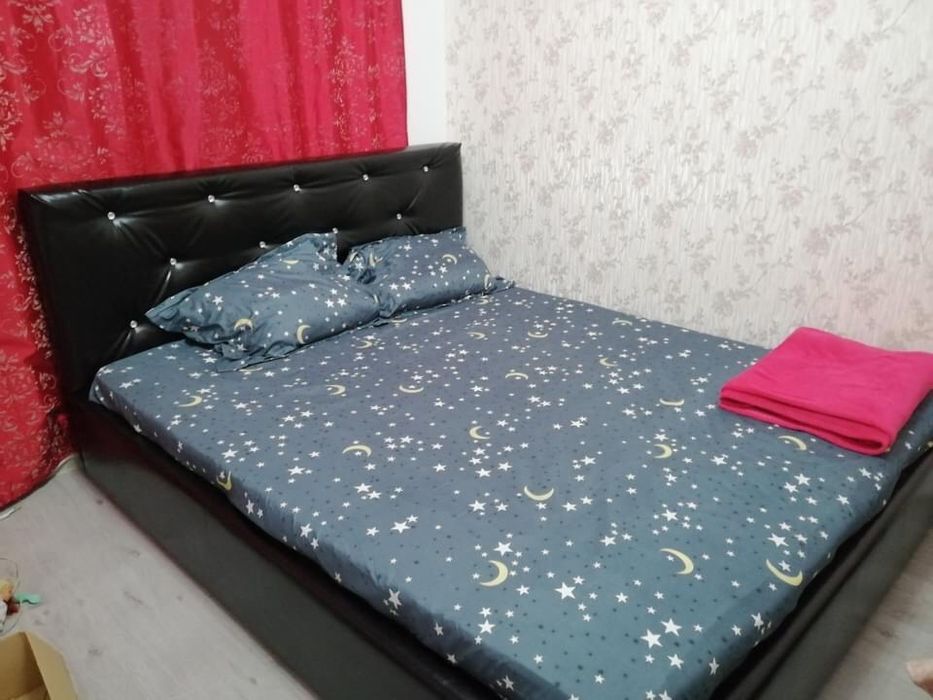 Pat tapitat + Saltea 1070 lei| Transport Gratuit