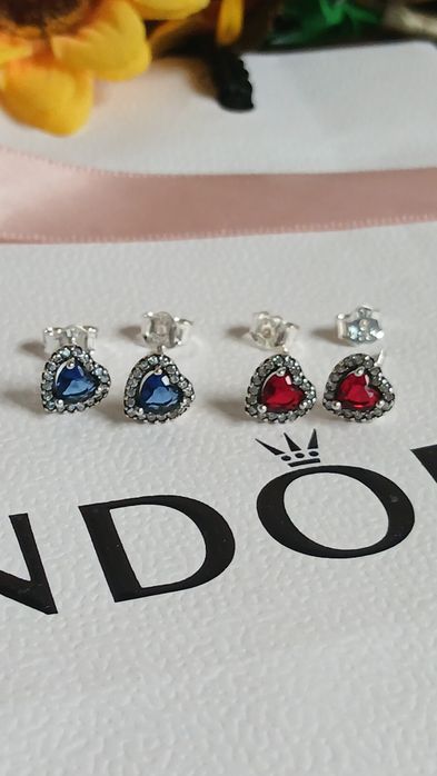 Cercei Noi Pandora Moments Timelles Heart Silver S 925Ale