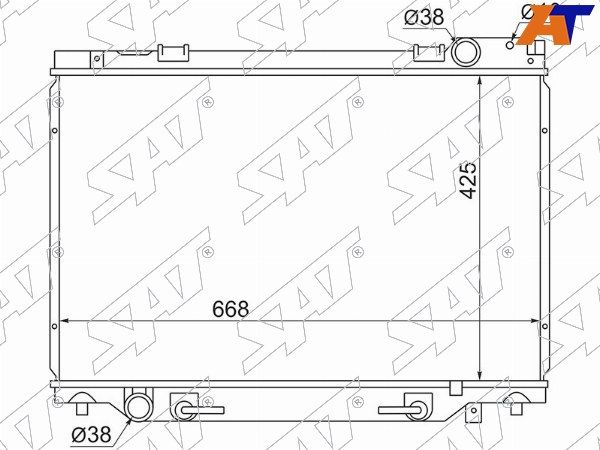 Радиатор Двигателя Toyota Estima