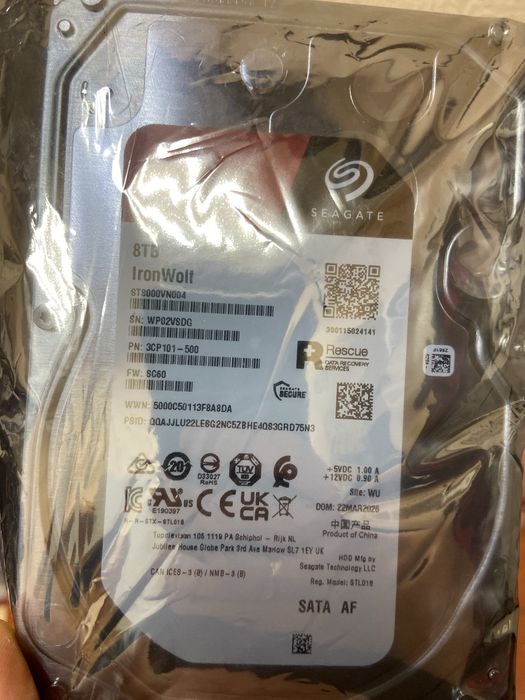 Прлдам hdd на 8tb