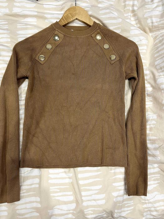 Кафява зимна блуза ZARA – M