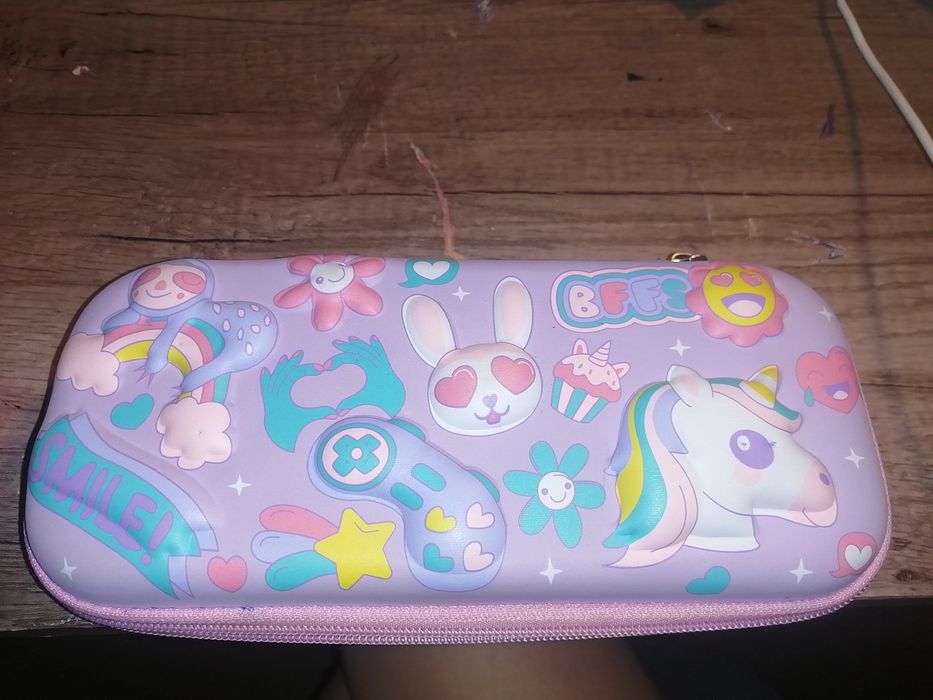 Пенал розовый школьный