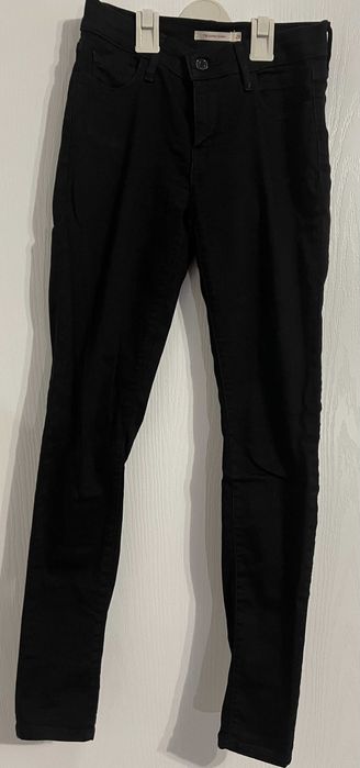Дамски дънки черни LEVIS 710 SUPER SKINNY размер 26