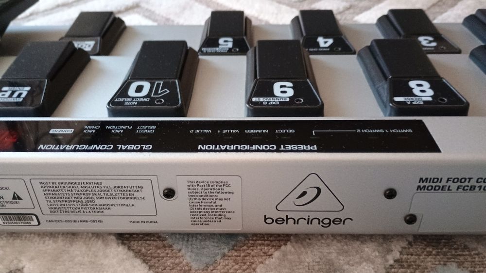 Behringer Midi Foot Controller FCB1010