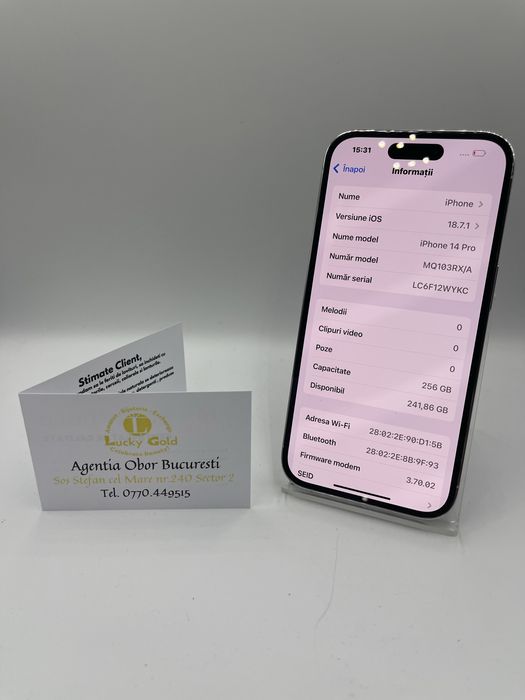 Iphone 14 Pro 256GB/81% Baterie FACTURA/GARANTIE #52302