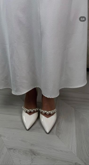 Белые свадебные туфли под jimmy choo