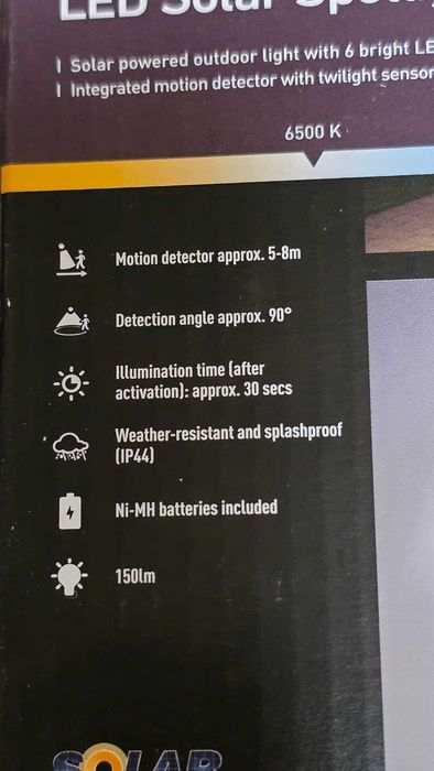 Livarno LED solar spotlight