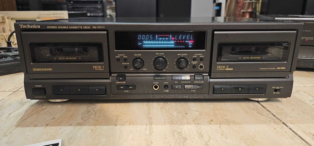 Dublu deck Technics RS-TR777 autorevers, HX-Pro, ATC, Bias, stare foarte buna, cu test video!