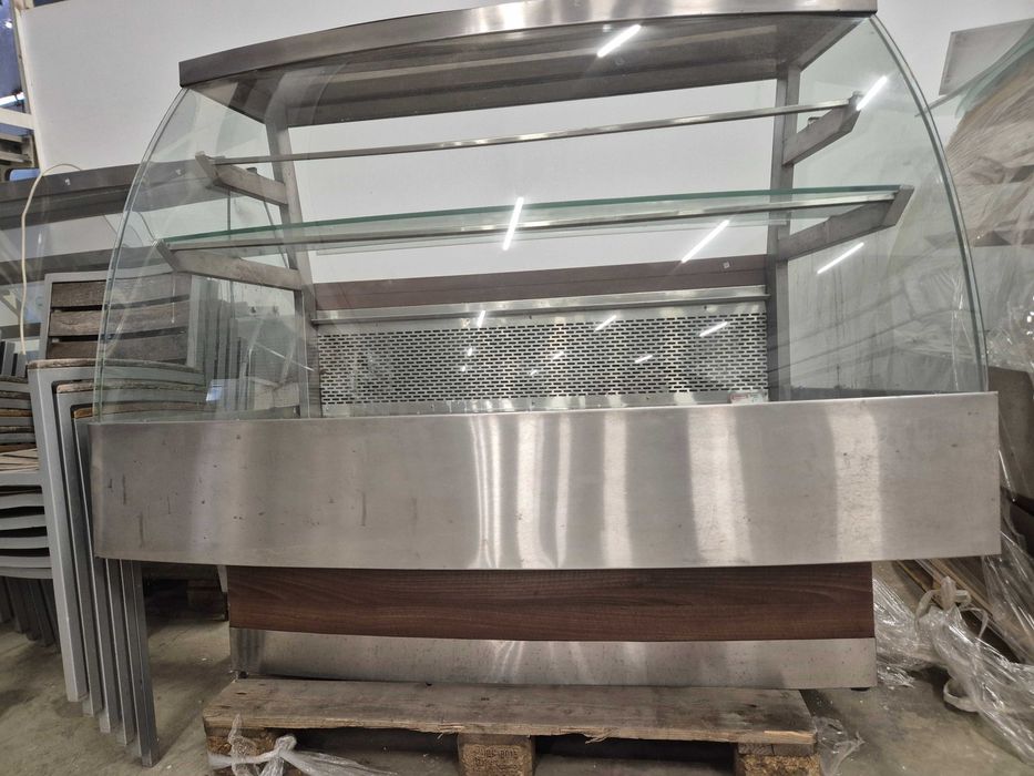 Витрина от неръждаема стомана - професионална 157см