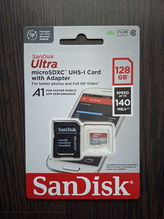 Card MicroSD 128GB SanDisk Ultra