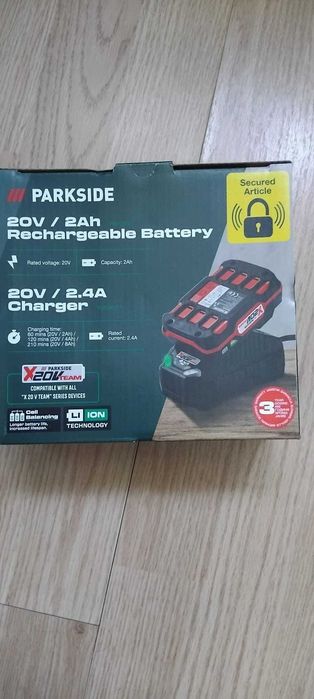 Acumulator/Incarcator Parkside 20v/2ah ,nou