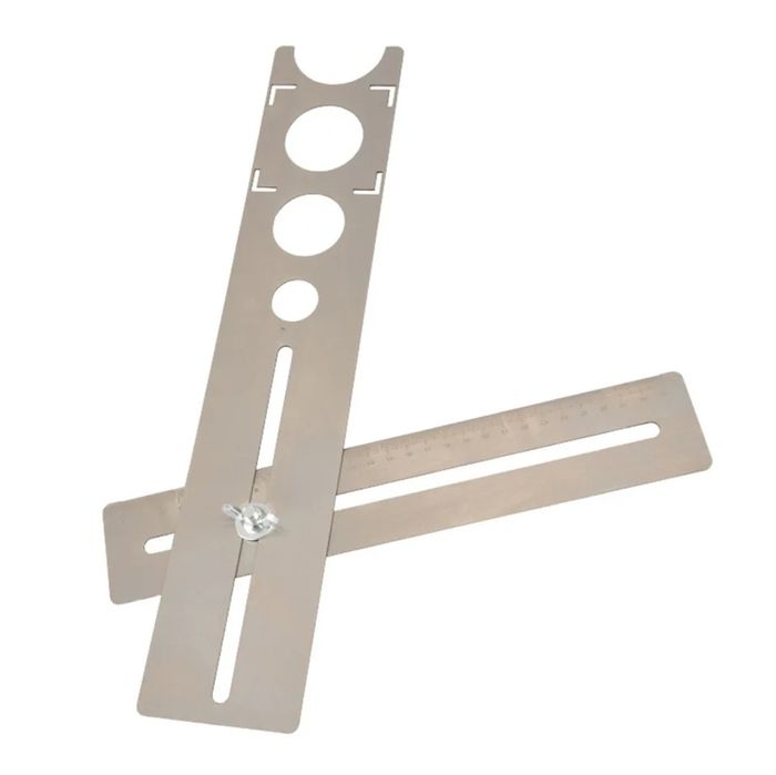 Метален шаблон за пренасяне на размери и отвори фаянс теракот 60см