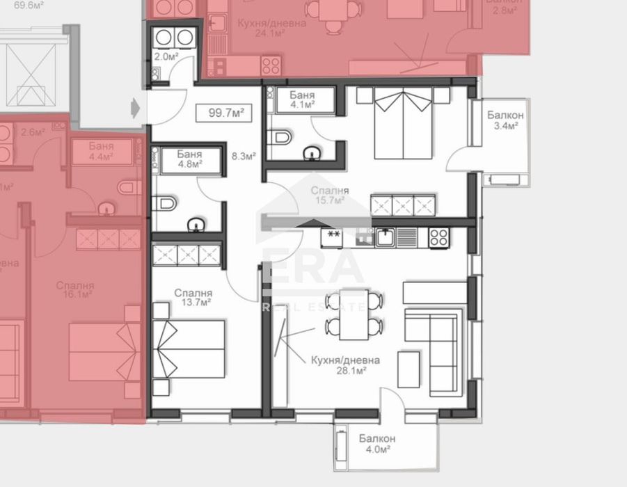 Продава се Тристаен апартамент в София, Красно село - 119 кв.м за 3866 €/кв.м - Снимка #11