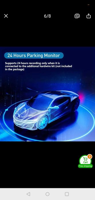 Camera Auto De Bord Full HD 1080P, 2 Lentile, Negru