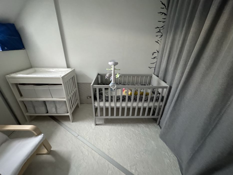 IKEA -Sundvik - Ново детско легло + матрак 120/60см + обиколник