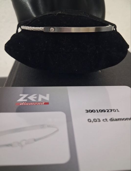 Brățară Zen Diamond Natural 0,03 ct-Nouă Certificată