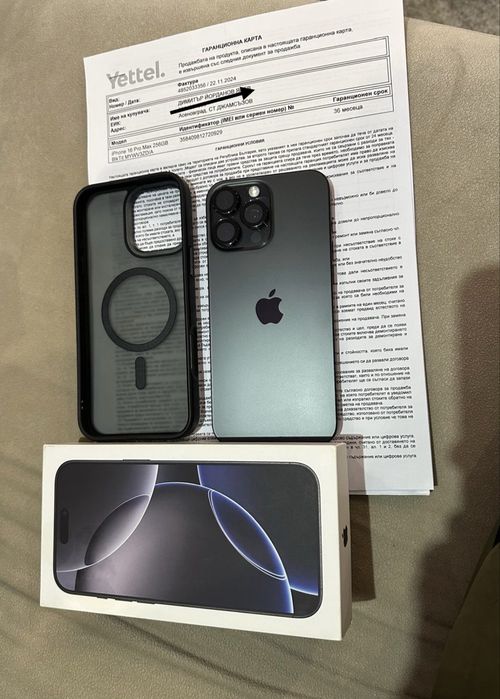 iPhone 16 Pro Max с гаранция 14 месеца