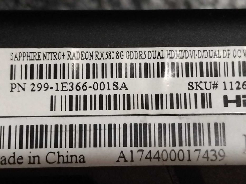 Sapphire Nitro+ Radeon RX 580 8G