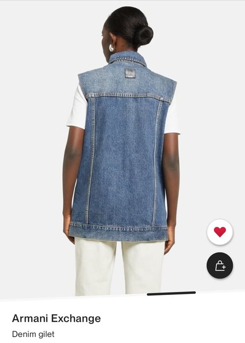 Дамски дънков елек armani exchange