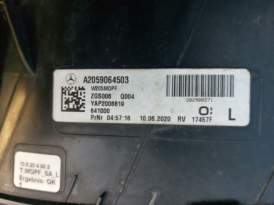 Stop stanga mercedes c class w205 facelift mercedes gle w167 led