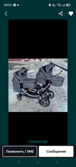 Продам коляску для двойни